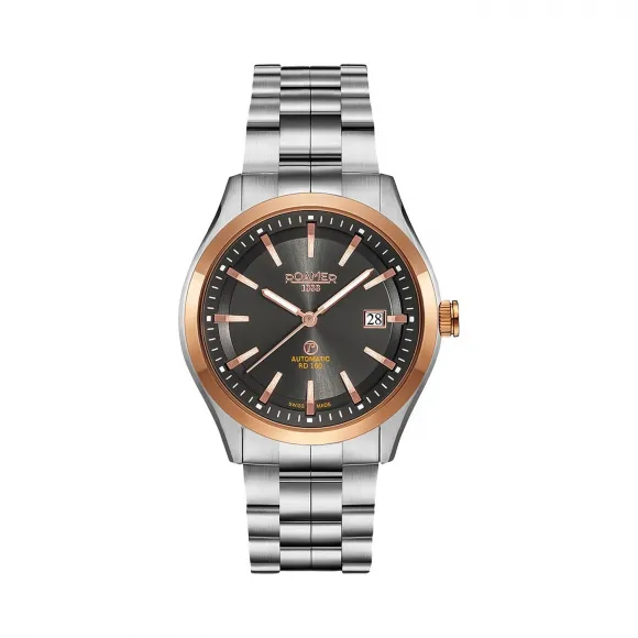 罗马表/Roamer 光辉岁月RD100系列 全实心不锈钢表壳 瑞士全自动机械机芯 951600-49-05-90