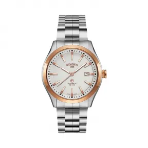 罗马表/Roamer 光辉岁月RD100系列 全实心不锈钢表壳 瑞士全自动机械机芯 951600-49-15-90