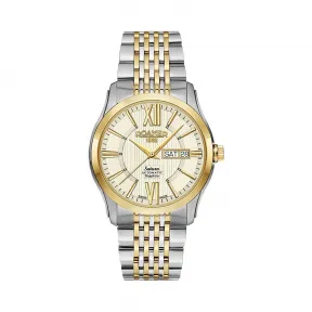 罗马表/Roamer 五行太阳系列家族-土星 全实心不锈钢表壳 瑞士全自动机械机芯 960637-47-33-90