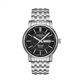 罗马表/Roamer 五行太阳家族系列-水星Ⅱ 全实心不锈钢表壳 瑞士全自动机械机芯 963637-41-55-90