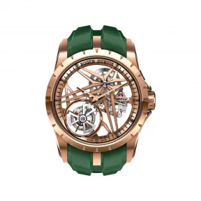 罗杰杜彼/RogerDubuis Excalibur 系列 42MM 18k玫瑰金 手动机械机芯 男表 RDDBEX0981