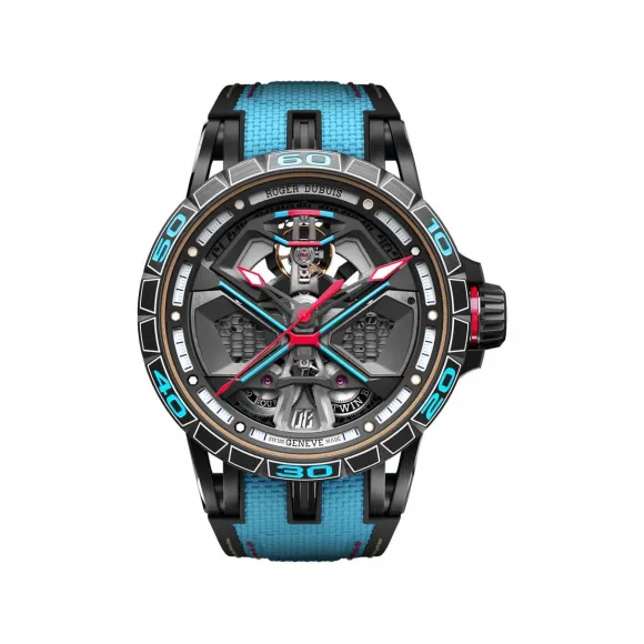 罗杰杜彼/RogerDubuis Excalibur 系列 45MM  黑色DLC涂层钛金属  男表 RDDBEX1007