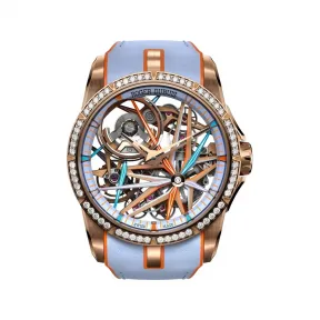 罗杰杜彼/RogerDubuis Excalibur 系列 42MM EON GOLD*玫瑰金  男表 RDDBEX1037