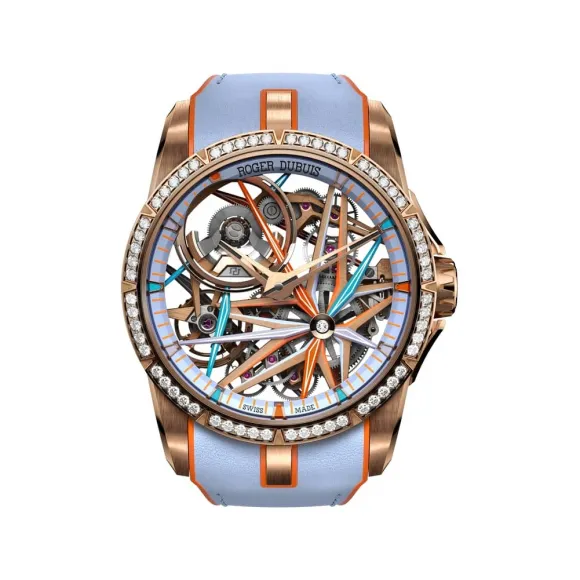 罗杰杜彼/RogerDubuis Excalibur 系列 42MM EON GOLD*玫瑰金  男表 RDDBEX1037