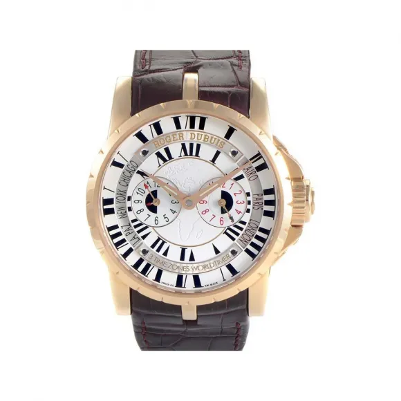 罗杰杜彼/RogerDubuis Excalibur 系列 45 MM 玫瑰金 自动机械机芯 男表 RDDBEX0201