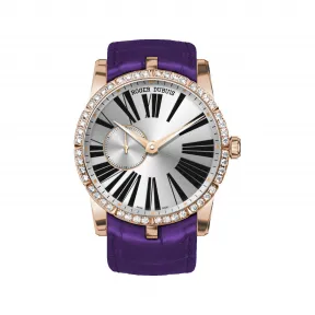 罗杰杜彼/RogerDubuis Excalibur 系列 42 MM 玫瑰金 自动机械机芯 女表 RDDBEX0360