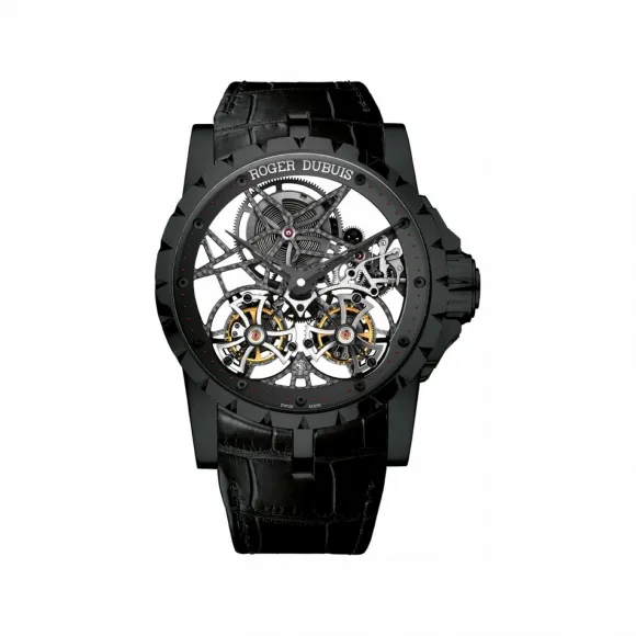 罗杰杜彼/RogerDubuis Excalibur 系列 45 MM DLC涂层钛金属 手动机械机芯 男表 RDDBEX0364
