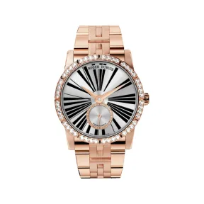 罗杰杜彼/RogerDubuis Excalibur 系列 36 MM 玫瑰金 自动机械机芯 中性表 RDDBEX0380