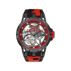 罗杰杜彼/RogerDubuis 王者竞速系列 黑色DLC涂层钛合金表壳 45MM 男表 RDDBEX0644