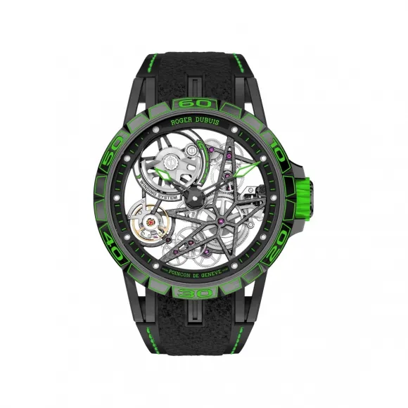 罗杰杜彼/RogerDubuis 王者竞速系列 黑色DLC涂层钛合金 45MM 男表 RDDBEX0706