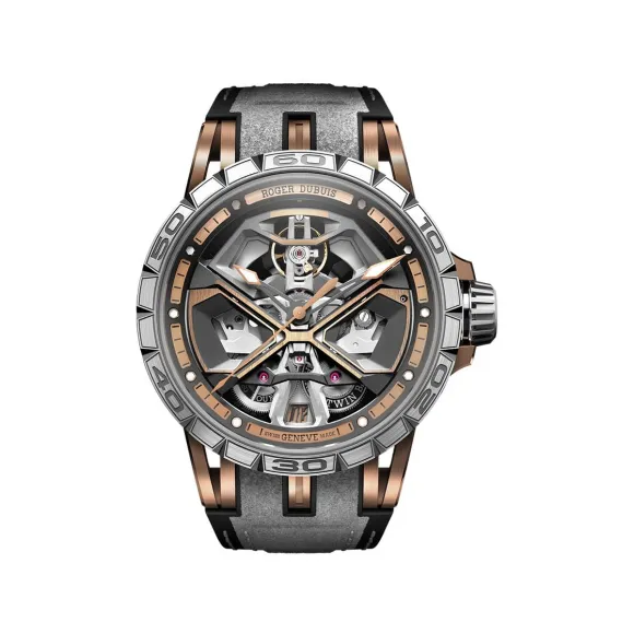 罗杰杜彼/RogerDubuis 王者竞速系列 玫瑰金表壳 45MM 男表 RDDBEX0750