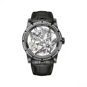 罗杰杜彼/RogerDubuis 王者系列 黑色DLC涂层钛合金 42MM 男表 RDDBEX0756