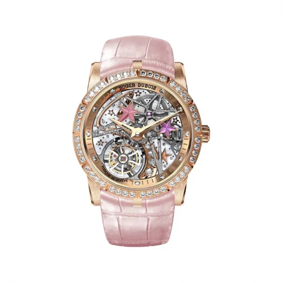 罗杰杜彼/RogerDubuis 王者系列 玫瑰金表壳 36MM 女表 RDDBEX0762