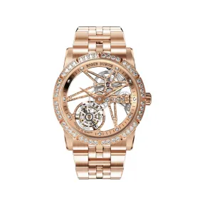 罗杰杜彼/RogerDubuis 王者系列 玫瑰金表壳 36MM 女表 RDDBEX0787