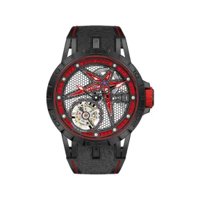 罗杰杜彼/RogerDubuis 王者竞速系列 黑色DLC涂层钛合金表壳 39MM 男表 RDDBEX0817