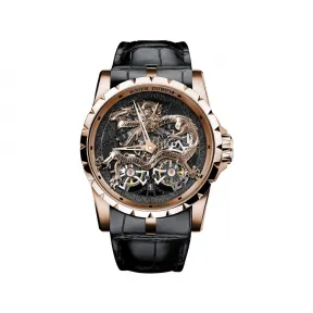 罗杰杜彼/RogerDubuis EXCALIBUR王者系列 Long Pink Gold 45MM RDDBEX0901