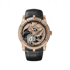 罗杰杜彼/RogerDubuis EXCALIBUR王者系列 Feng Pink Gold 36MM RDDBEX0902