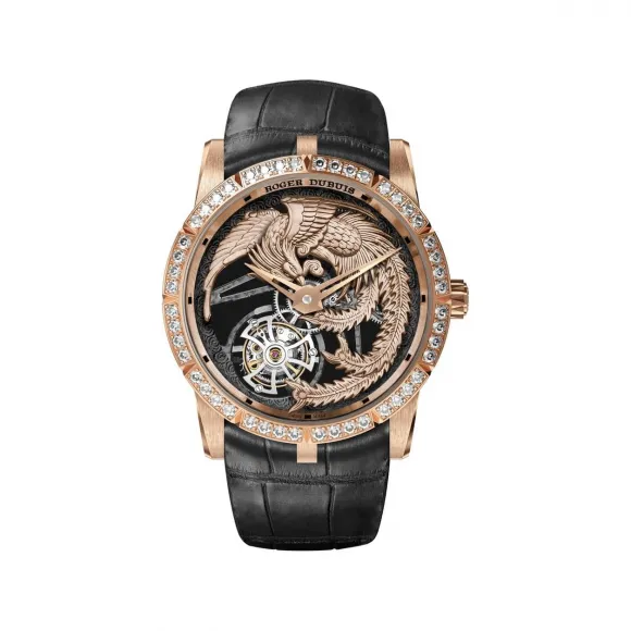 罗杰杜彼/RogerDubuis EXCALIBUR王者系列 Feng Pink Gold 36MM RDDBEX0902