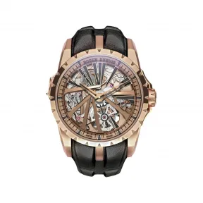 罗杰杜彼/RogerDubuis “超级腕表”系列 魔音三问玫瑰金 腕表  45MM 自动上链 男表 RDDBEX0942