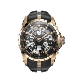 罗杰杜彼/RogerDubuis 圆桌骑士系列 45MM 玫瑰金 自动上链 RDDBEX0973