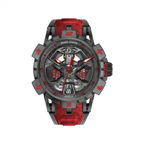 罗杰杜彼/RogerDubuis 王者竞速系列黑色 DLC 钛金属表壳 45MM 男表 RDDBEX0974