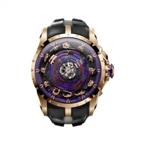 罗杰杜彼/RogerDubuis 圆桌骑士系列 45MM 玫瑰金 手动上链 RDDBEX1025