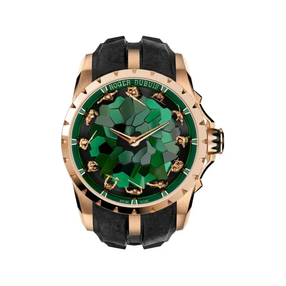 罗杰杜彼/RogerDubuis 圆桌骑士系列 45MM 玫瑰金 自动机械机芯 男表 RDDBEX1026