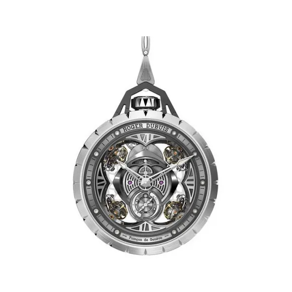 罗杰杜彼/RogerDubuis Excalibur 系列 60 MM 钛金属 手动机械机芯 台钟 RDDBEX58101