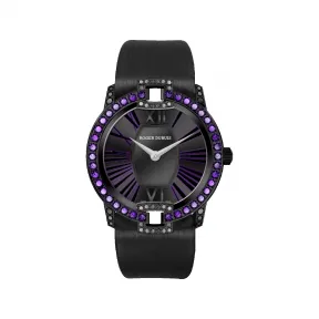 罗杰杜彼/RogerDubuis Velvet 系列 36 MM PVD 涂层钛金属 自动机械机芯 女表 RDDBVE0005