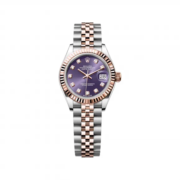 劳力士/Rolex 女装日志型 28 MM 永恒玫瑰金及蚝式钢 藉恒动摆陀双向自动上链 女表 M279171-0015