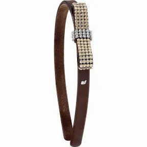 施华洛世奇/Swarovski 发饰 Crystal Mesh Brown 发箍 5171351