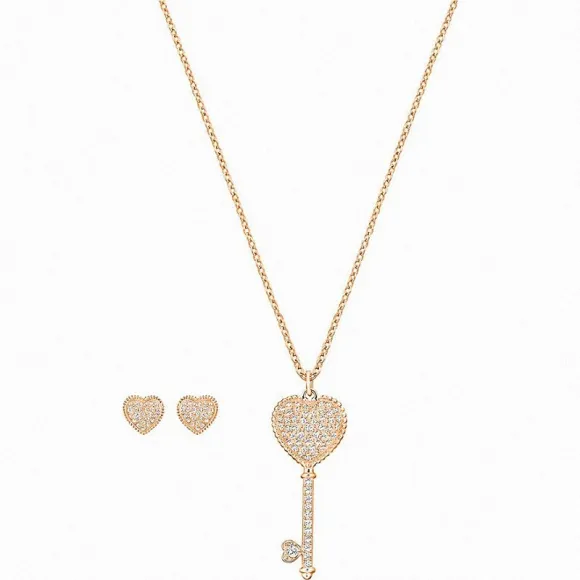 施华洛世奇/Swarovski 套装 Engaged 套装, 小码, 白色, 镀玫瑰金色 5281048