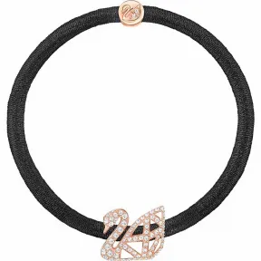 施华洛世奇/Swarovski 发饰 Facet Swan 弹力发圈, 镀玫瑰金色 5369580
