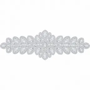 施华洛世奇/Swarovski 发饰 Baron Hair Clip, White, Palladium plating 538