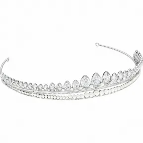 施华洛世奇/Swarovski 发饰 Classic 头冠, 白色, 镀钯色 5391988