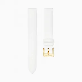 施华洛世奇/Swarovski 14mm 表带 皮革 白色 镀金色色 5426831