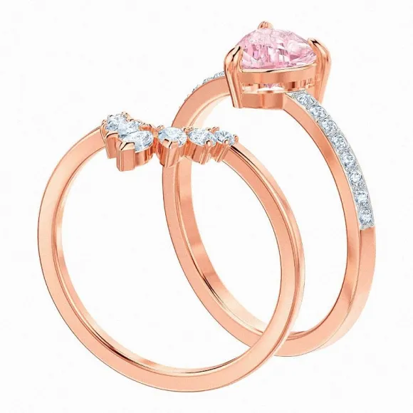 施华洛世奇/Swarovski One 套装, 彩色设计, 镀玫瑰金色调 5446302