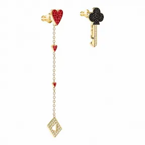 施华洛世奇/Swarovski 耳饰 Optimal 穿孔耳环, 彩色设计, 镀金色 5446998