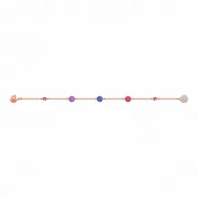施华洛世奇/Swarovski Remix Collection Pop Strand, 紫色, 镀玫瑰金色调 5462654