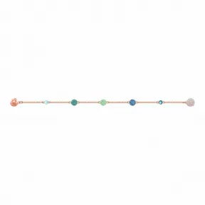 施华洛世奇/Swarovski Remix Collection Pop Strand, 绿色, 镀玫瑰金色调 5479009