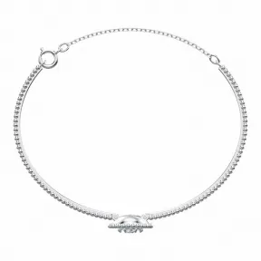 施华洛世奇/Swarovski 手饰 Oxygen 手镯, 绿色, 镀白金色 5479935