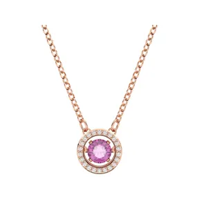 施华洛世奇/Swarovski Swarovski Sparkling Dance 链坠  圆形切割  大码  紫色  镀玫瑰金色调 5620551