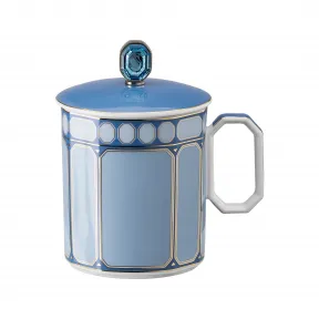 施华洛世奇/Swarovski Signum 有盖大杯  瓷器  蓝色 5635534