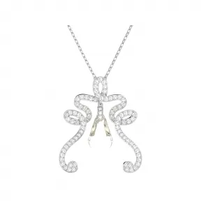 施华洛世奇/Swarovski Fluenta 链坠  水晶重燃  白色  镀铑 5641380