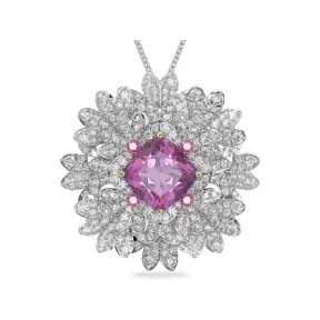 施华洛世奇/Swarovski Eternal Flower 胸针, 花朵, 粉红色, 混合金属润饰 5642858