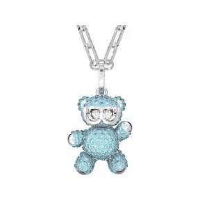 施华洛世奇/Swarovski Teddy 链坠  熊  蓝色  镀铑 5642979