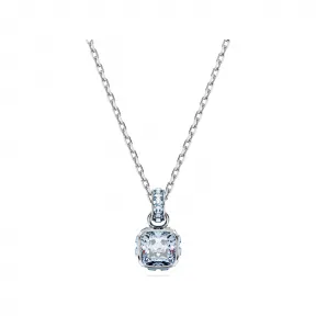 施华洛世奇/Swarovski Birthstone 链坠  方形切割  三月  蓝色  镀铑 5651794