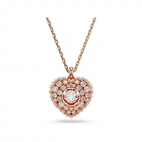 施华洛世奇/Swarovski Hyperbola 链坠 心形 白色 镀玫瑰金色调 5680402