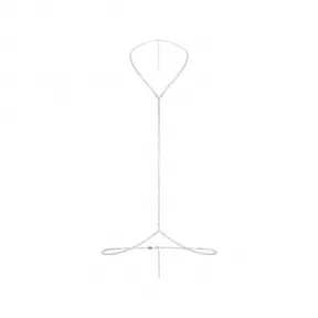 施华洛世奇/Swarovski Swarovski x SKIMS 身体链 圆形切割 爪链 Y 形 白色 镀铑 5683782