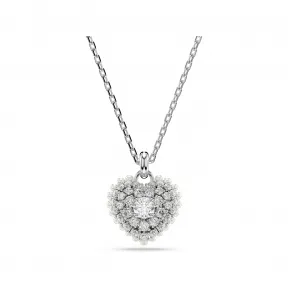 施华洛世奇/Swarovski Hyperbola 链坠 心形 白色 镀铑 5684386
